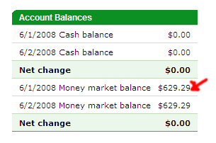 Account balance starting in June